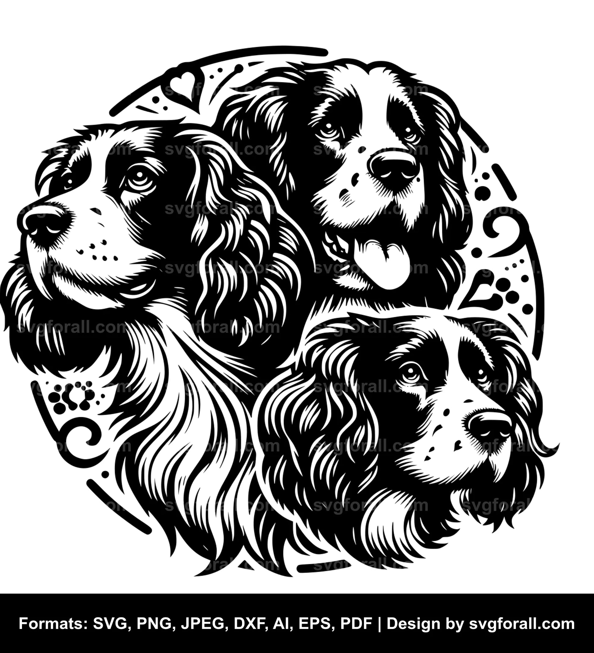 Welsh Springer Spaniel Dog SVG File