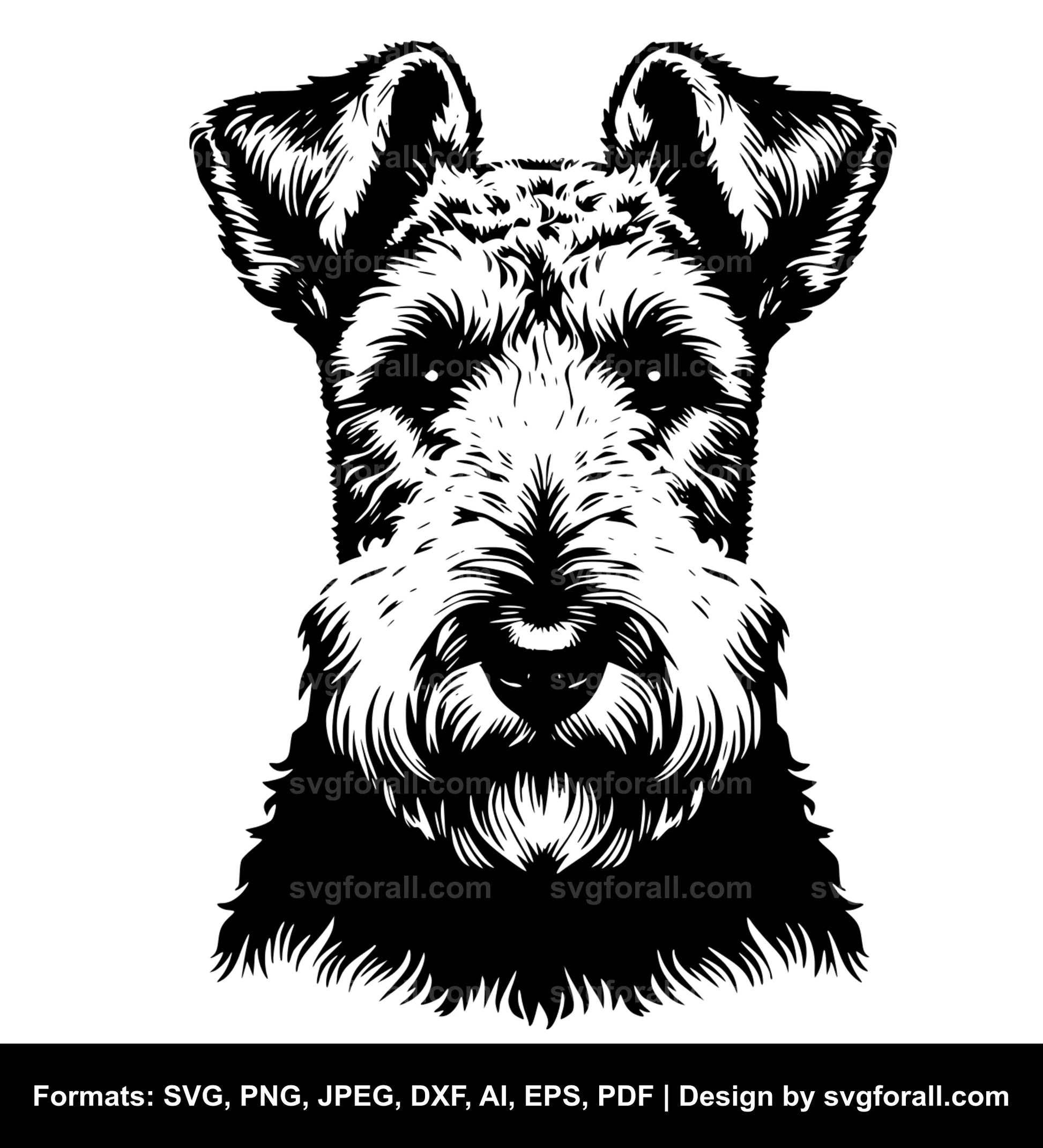 Welsh Terrier Dog Vector SVG