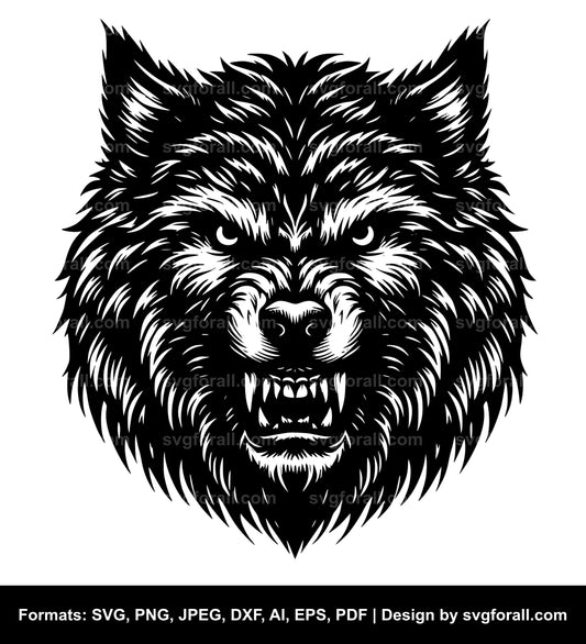 Werewolf Black SVG