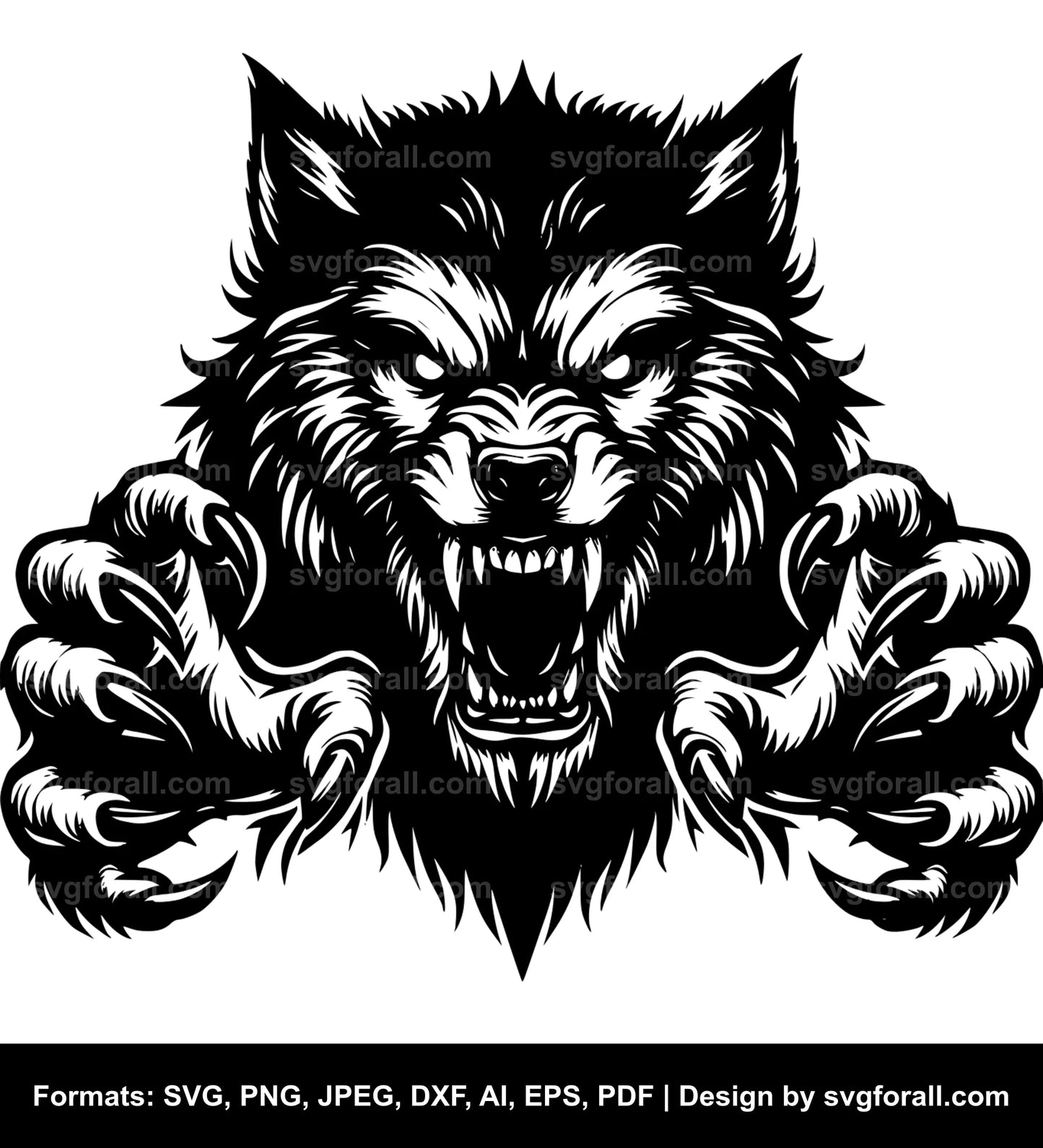 Werewolf Clipart SVG