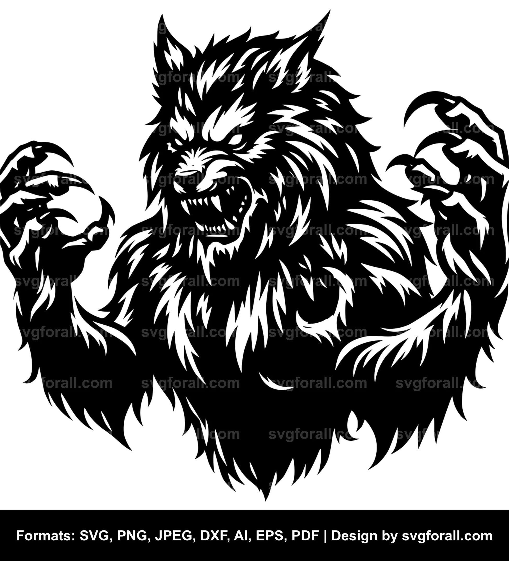 Werewolf SVG Vector