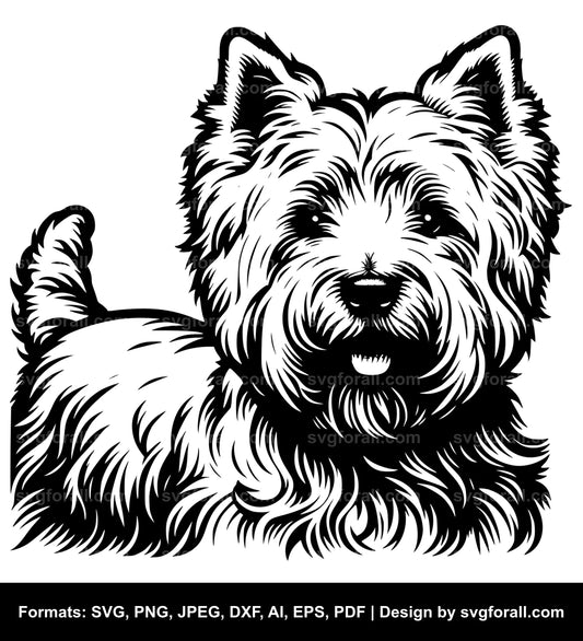 West Highland White Terrier Dog SVG