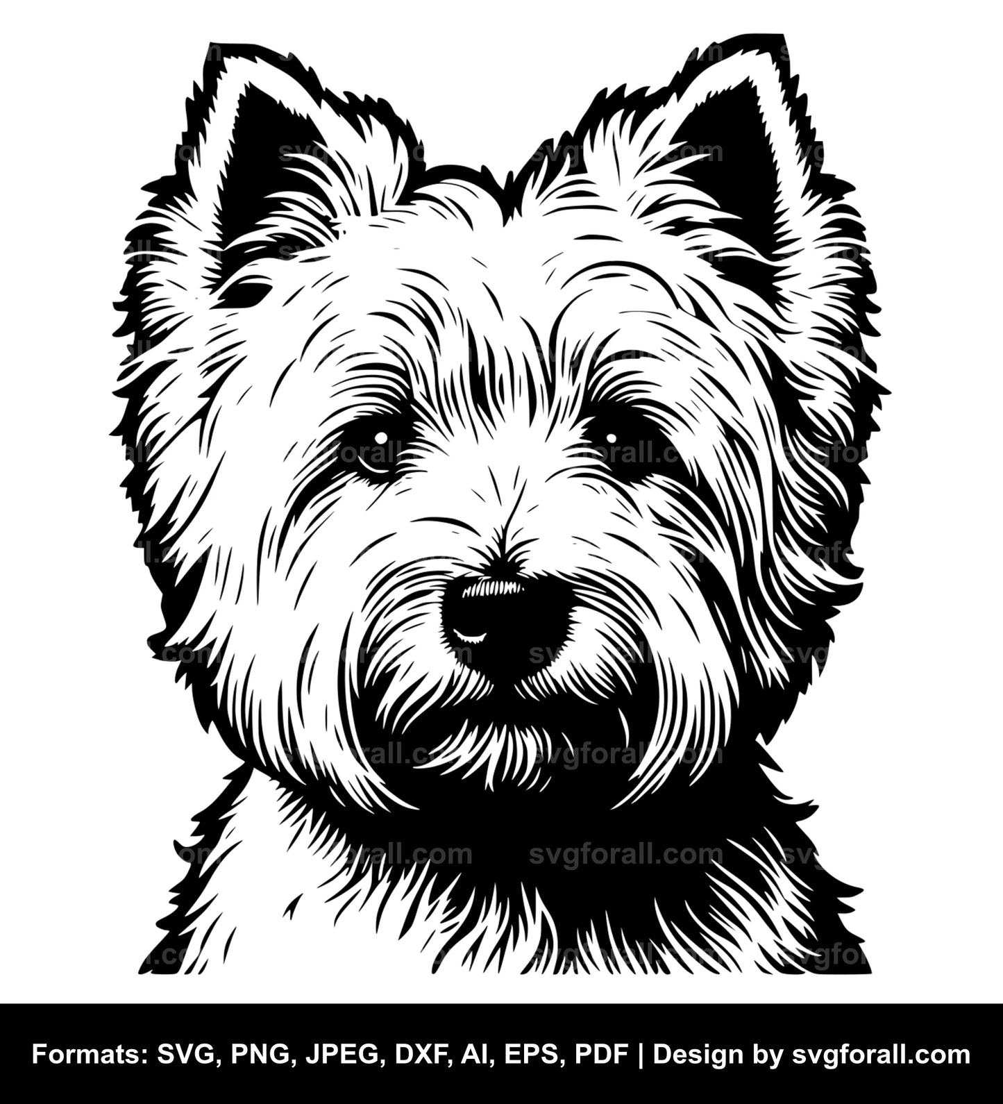 West Highland White Terrier Dog SVG File