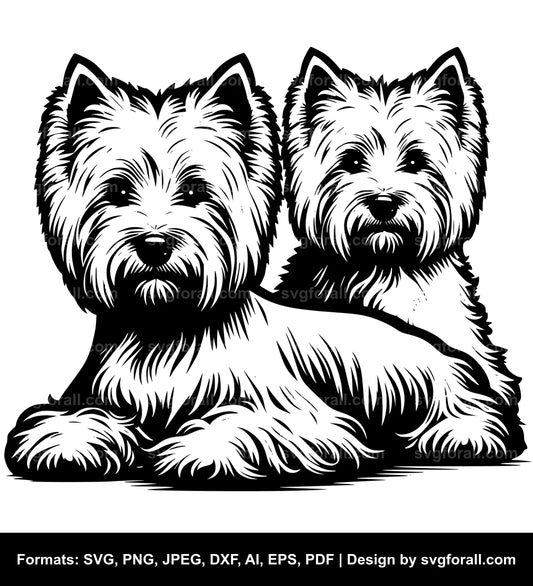 West Highland White Terrier Dog SVG PNG