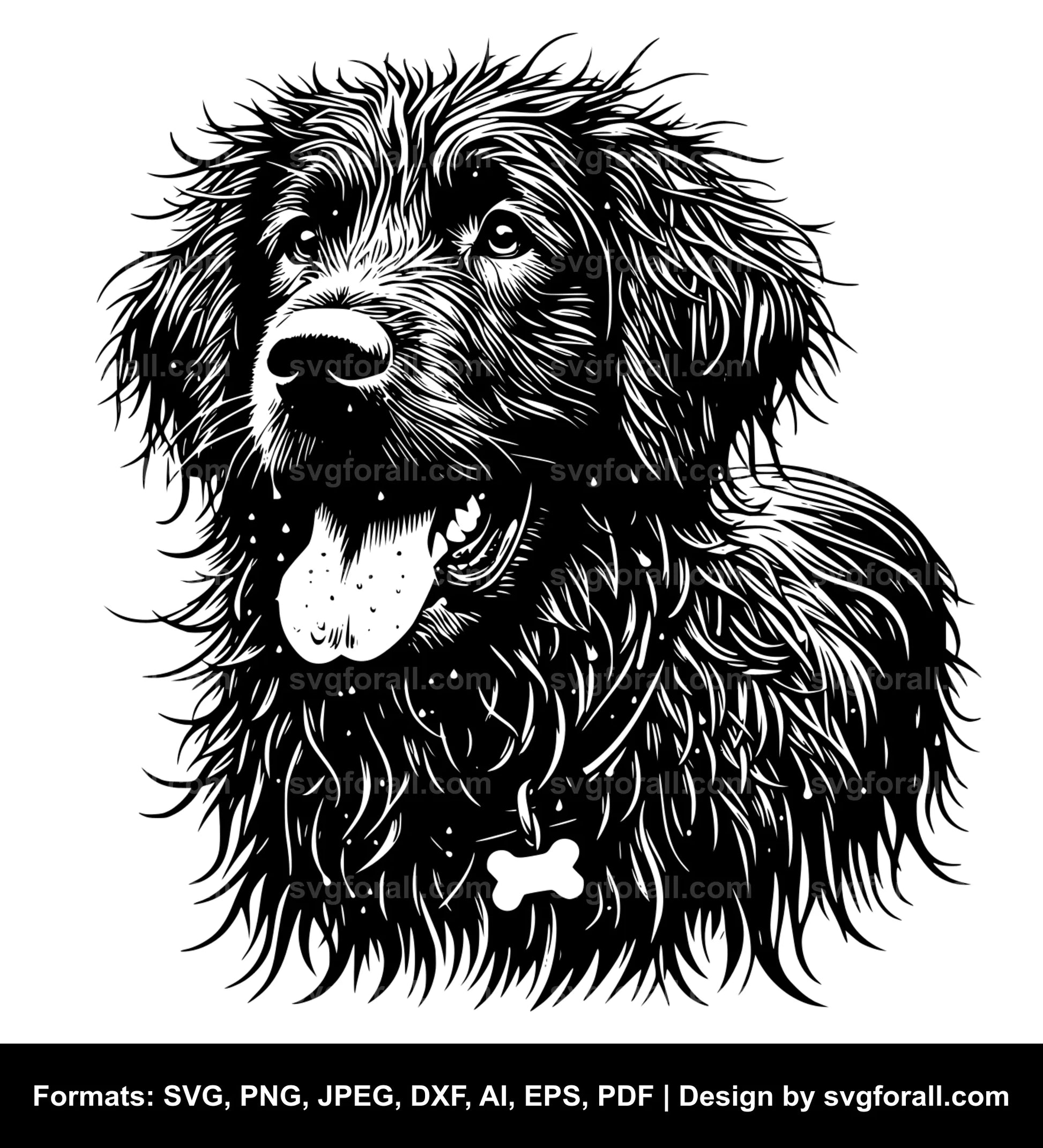 Wet Dog SVG File