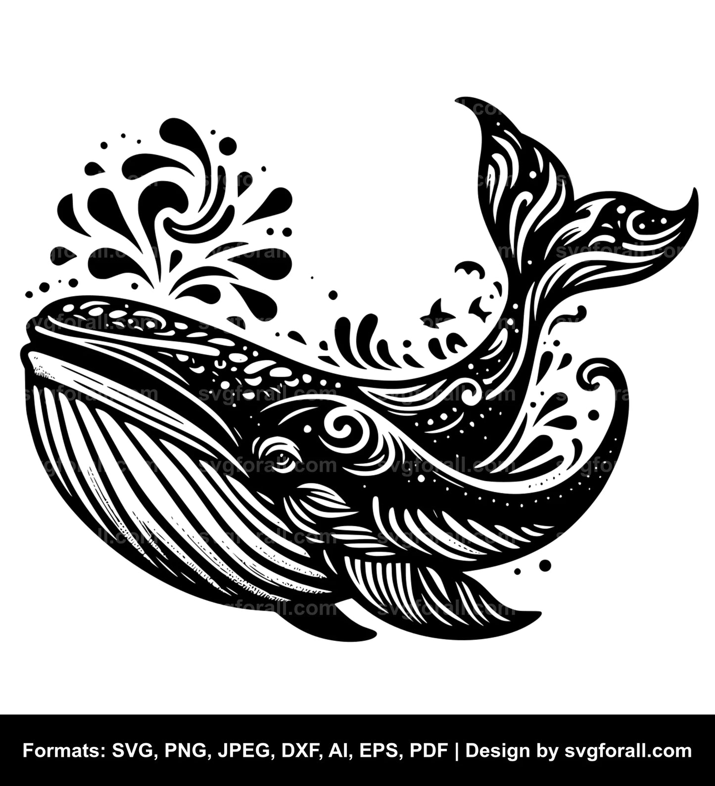 Whale Cricut SVG