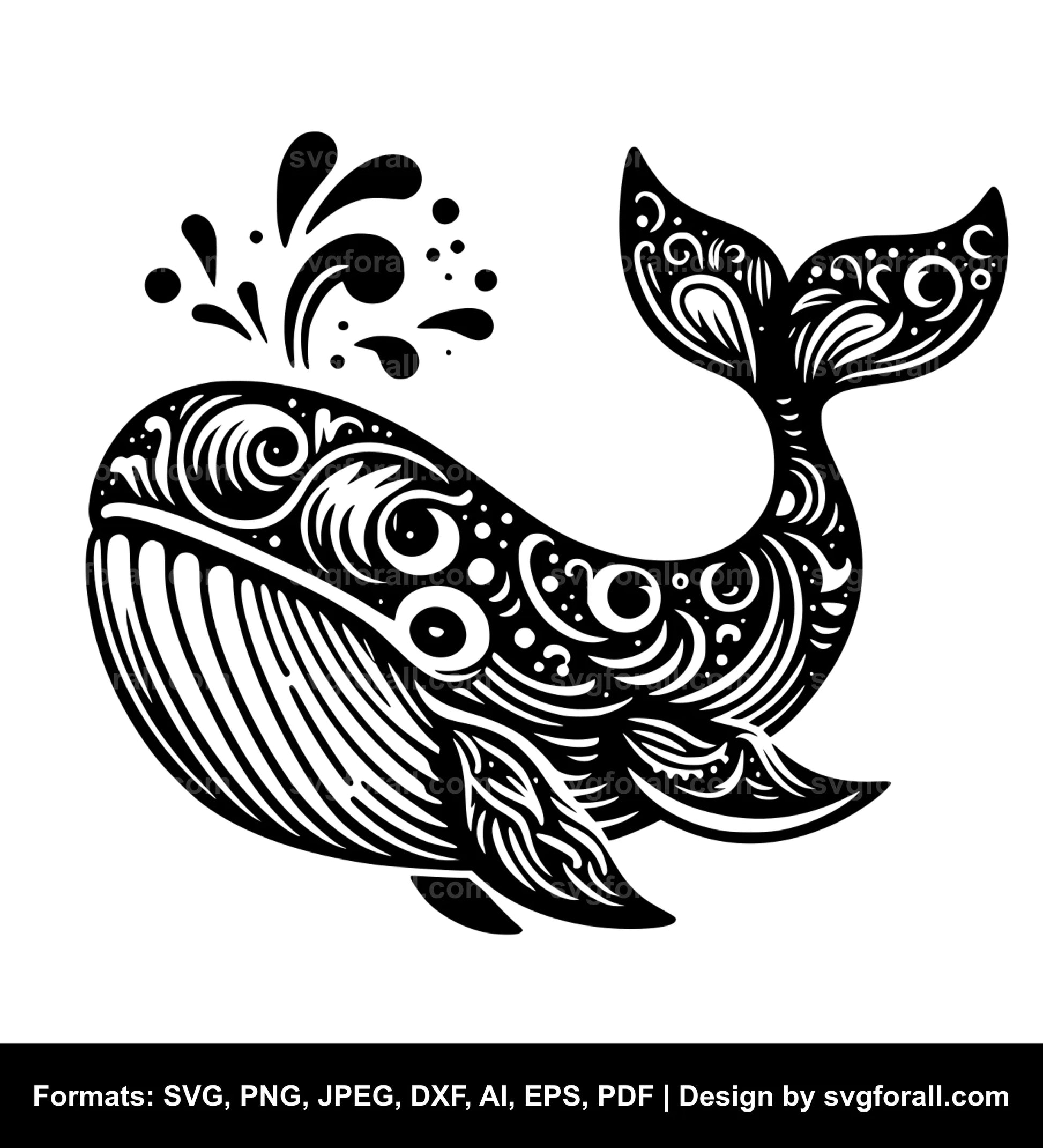 Whale Vector SVG