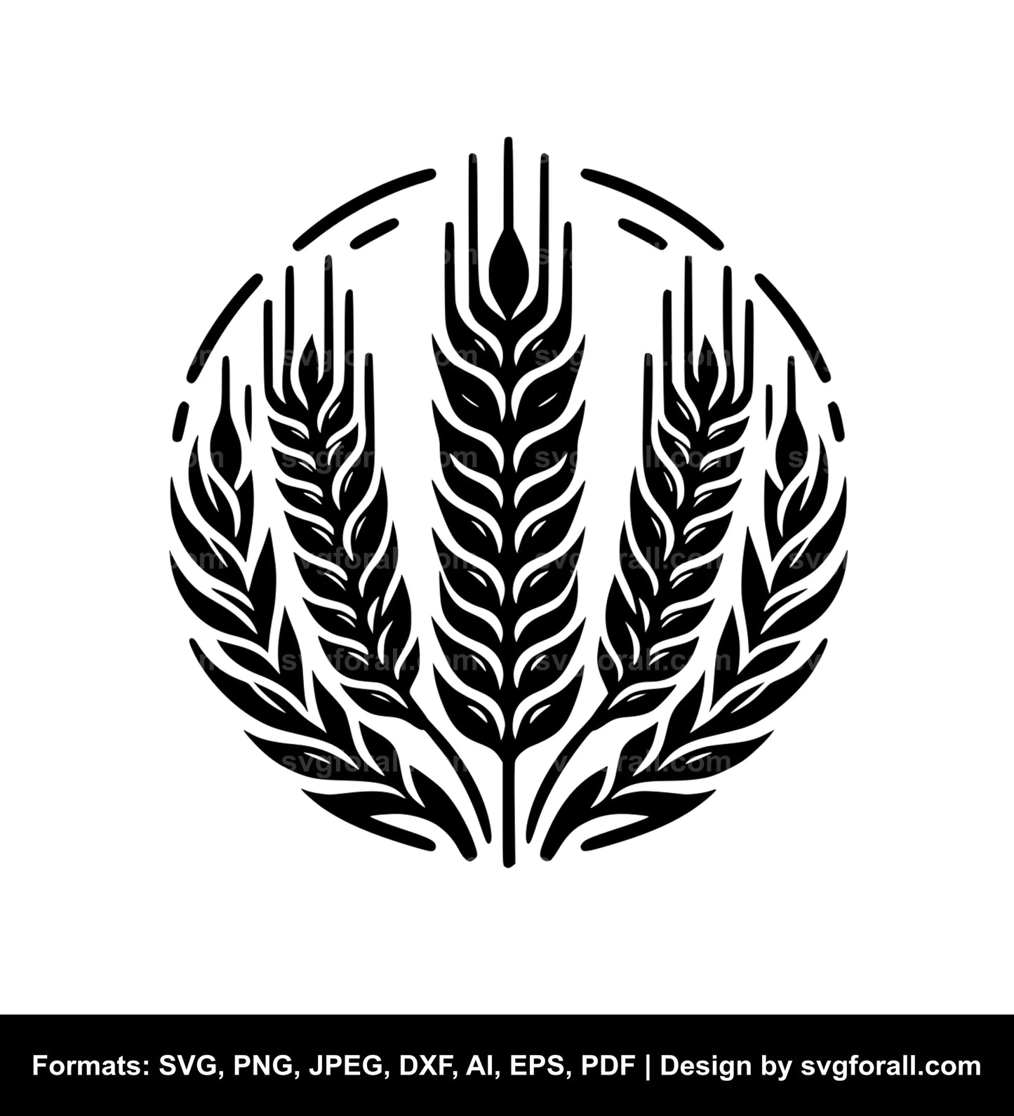 Wheat Black SVG PNG