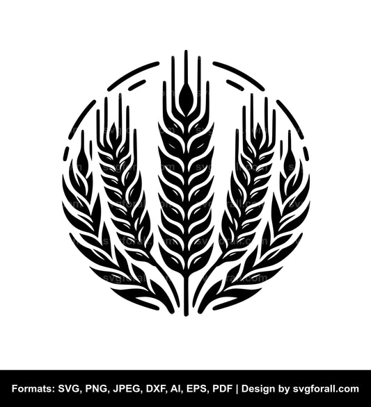 Wheat Black SVG PNG