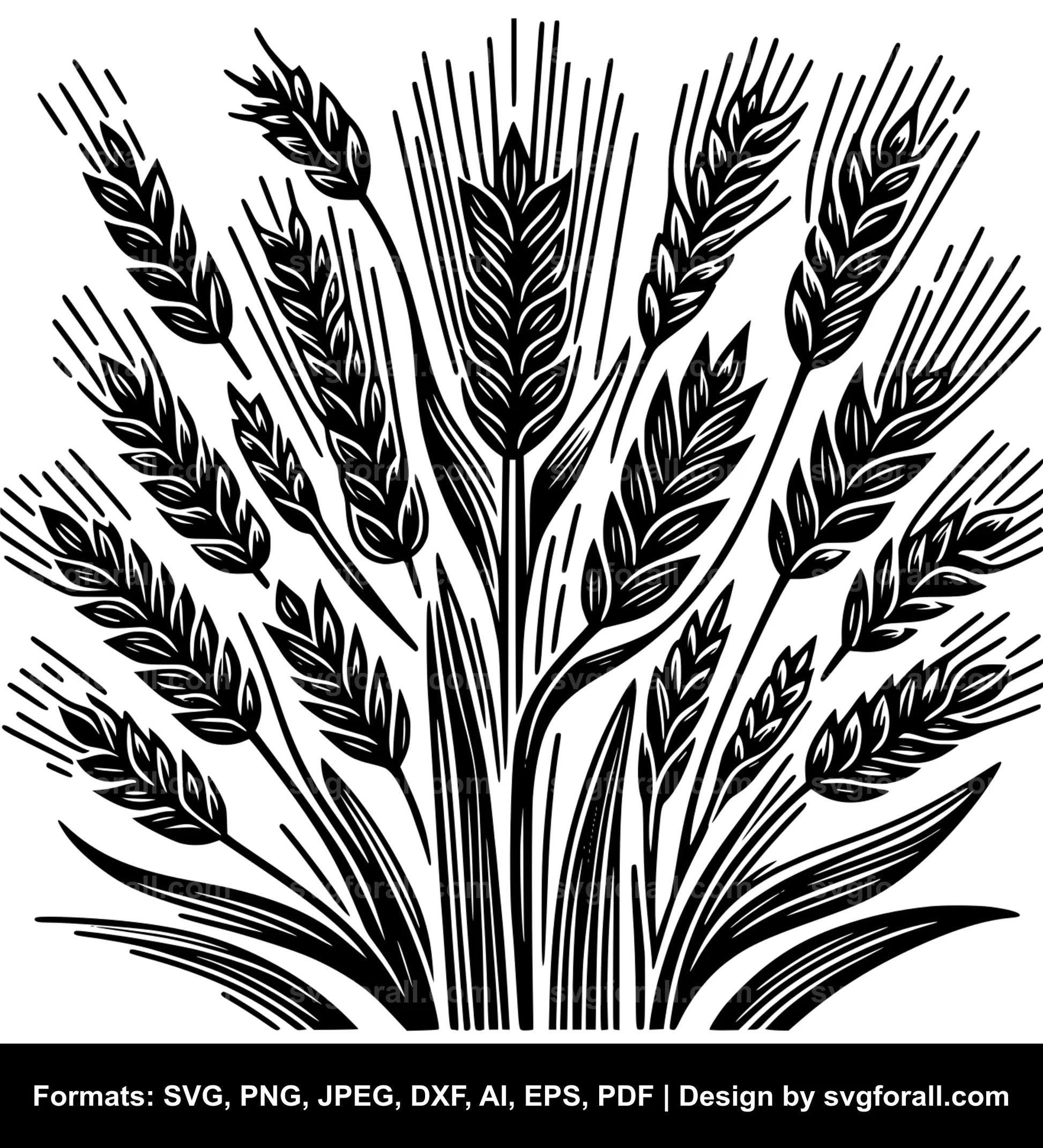 Wheat SVG Clip Art