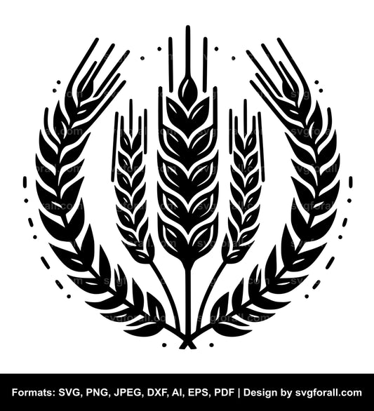 Wheat SVG Cut File