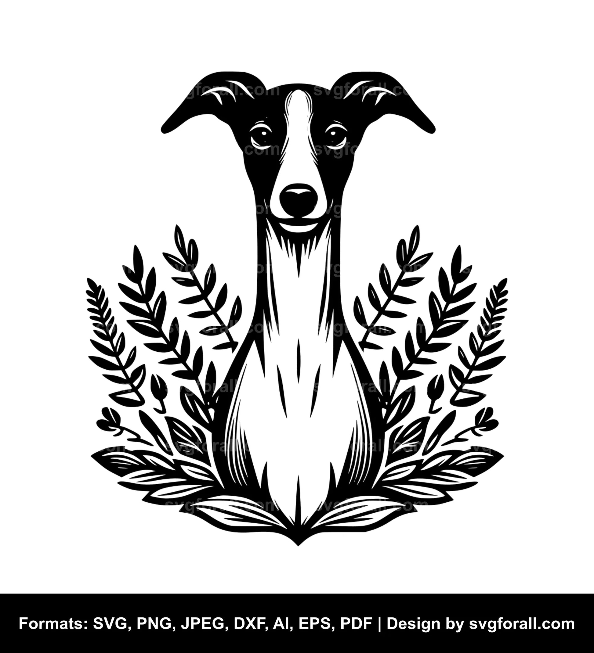 Whippet Dog Cricut SVG