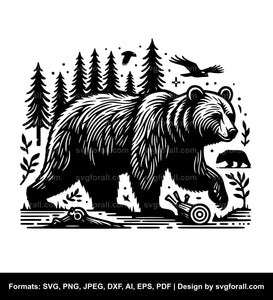 Wild Bear SVG