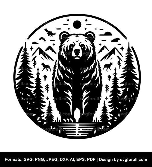 Wild Bear SVG