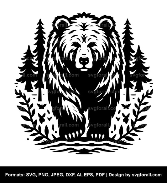 Wild Bear SVG Vector