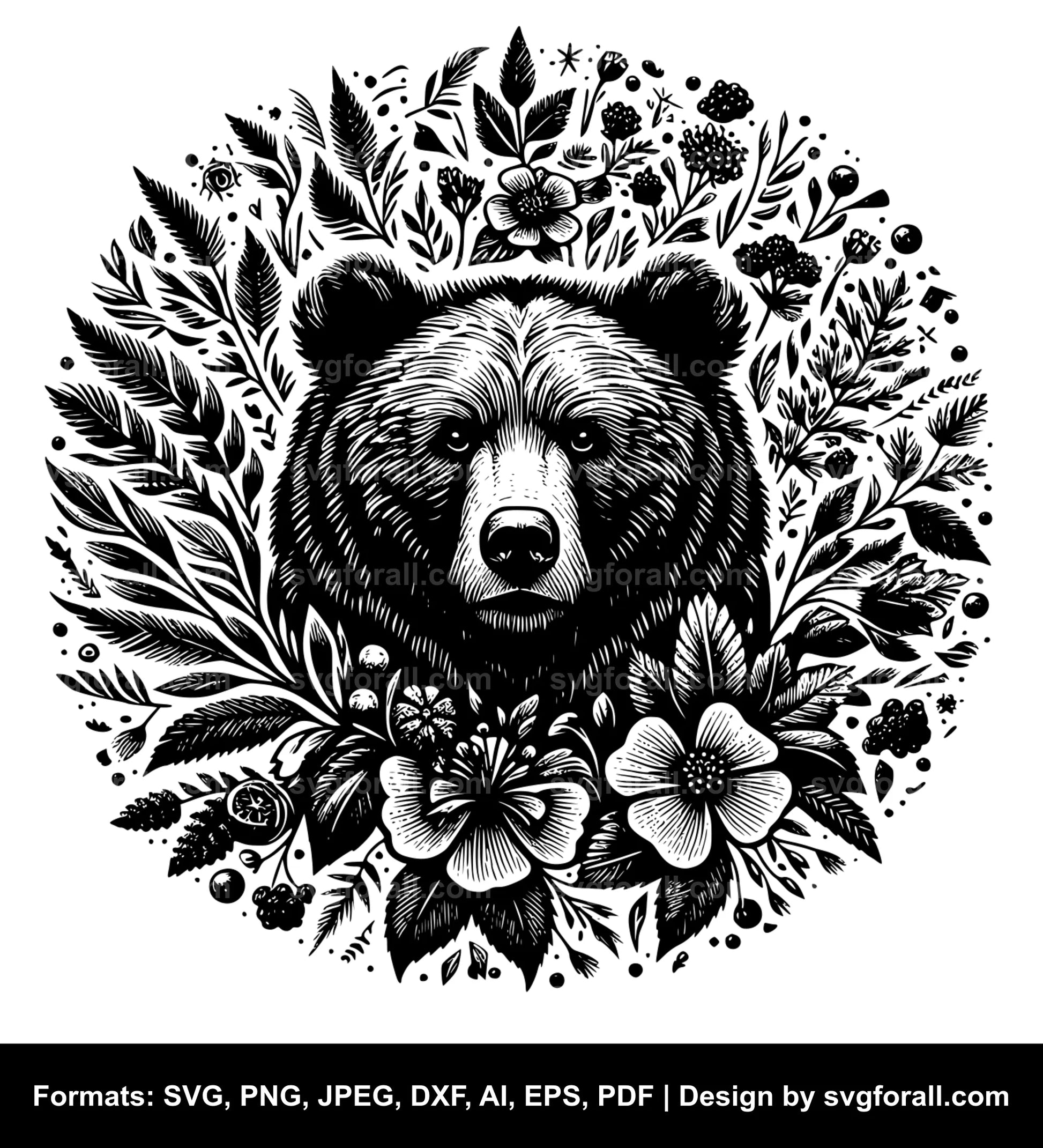 Wild Bear Vector SVG