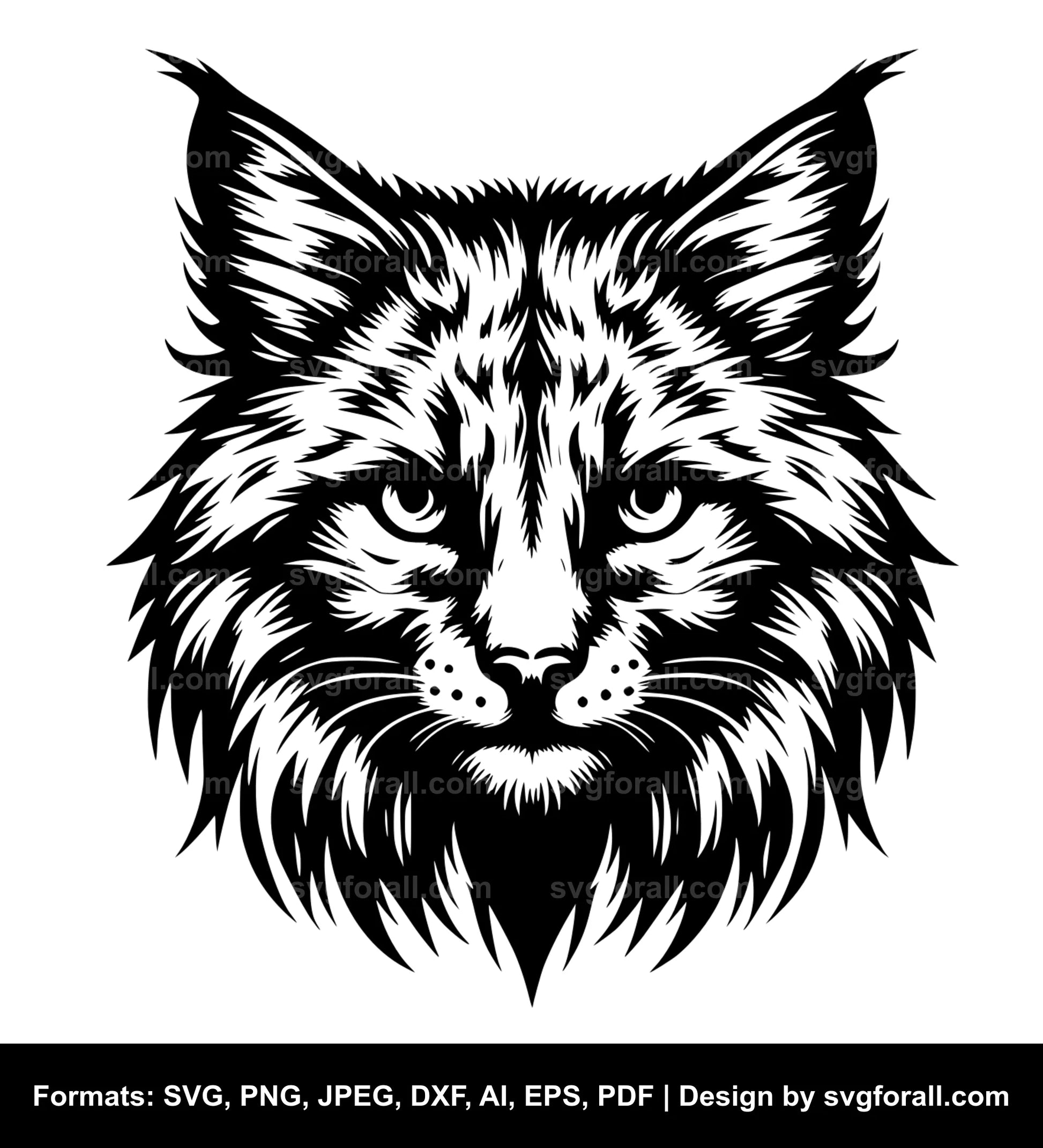 Wild Cat Vector SVG