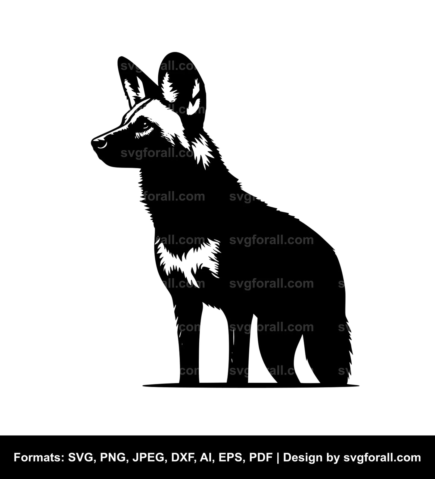 Wild Dog SVG PNG