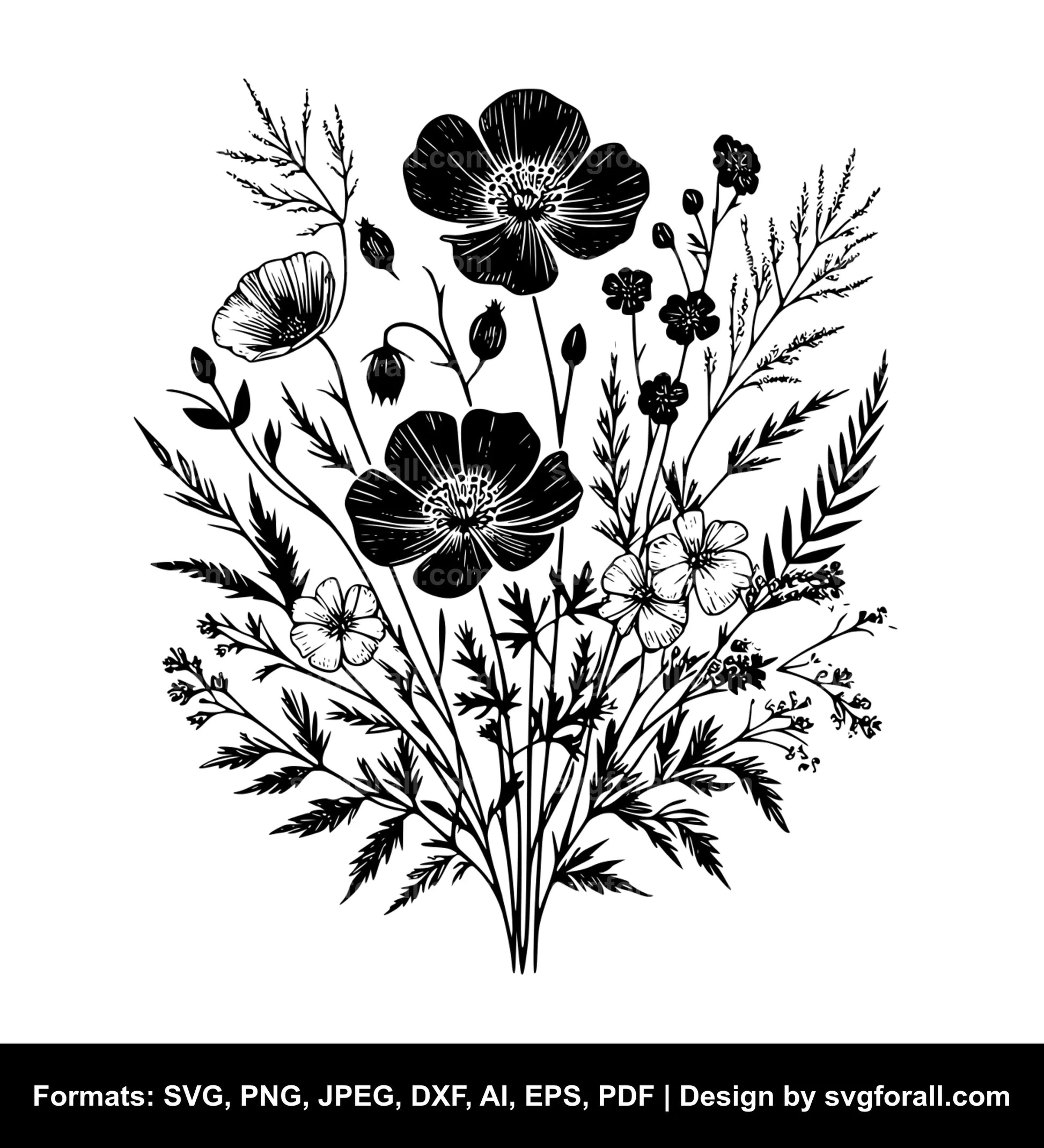 Wild Flower SVG