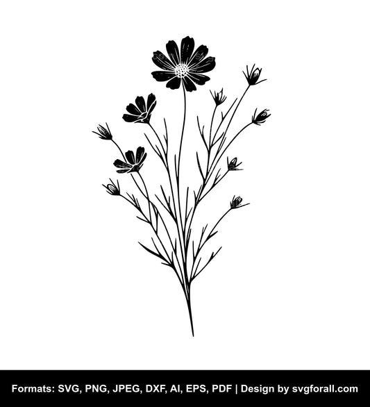 Wild Flower SVG File