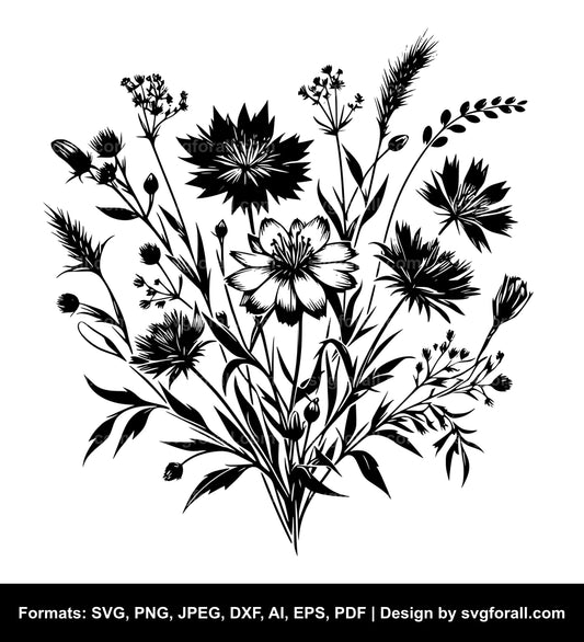 Wild Flower SVG PNG