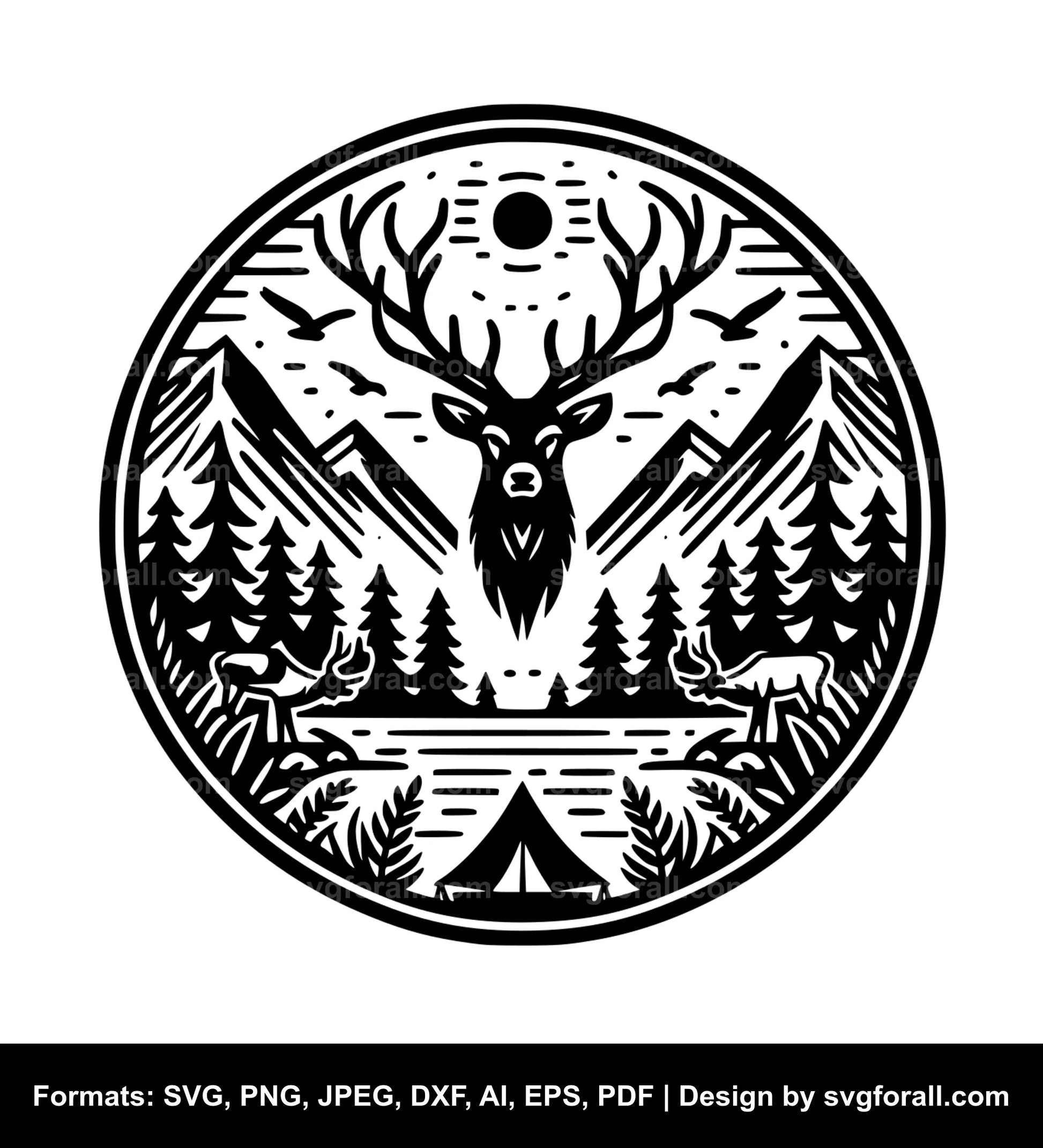 Wilderness Black SVG