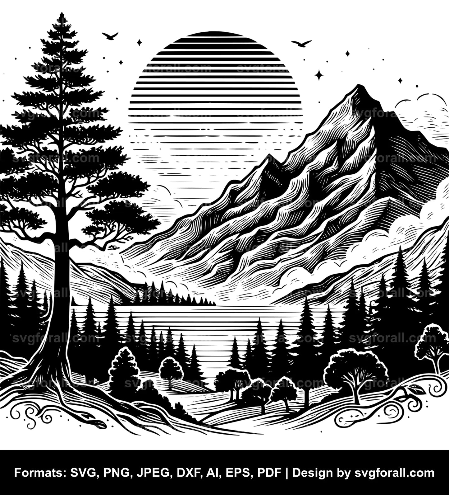 Wilderness Vector SVG