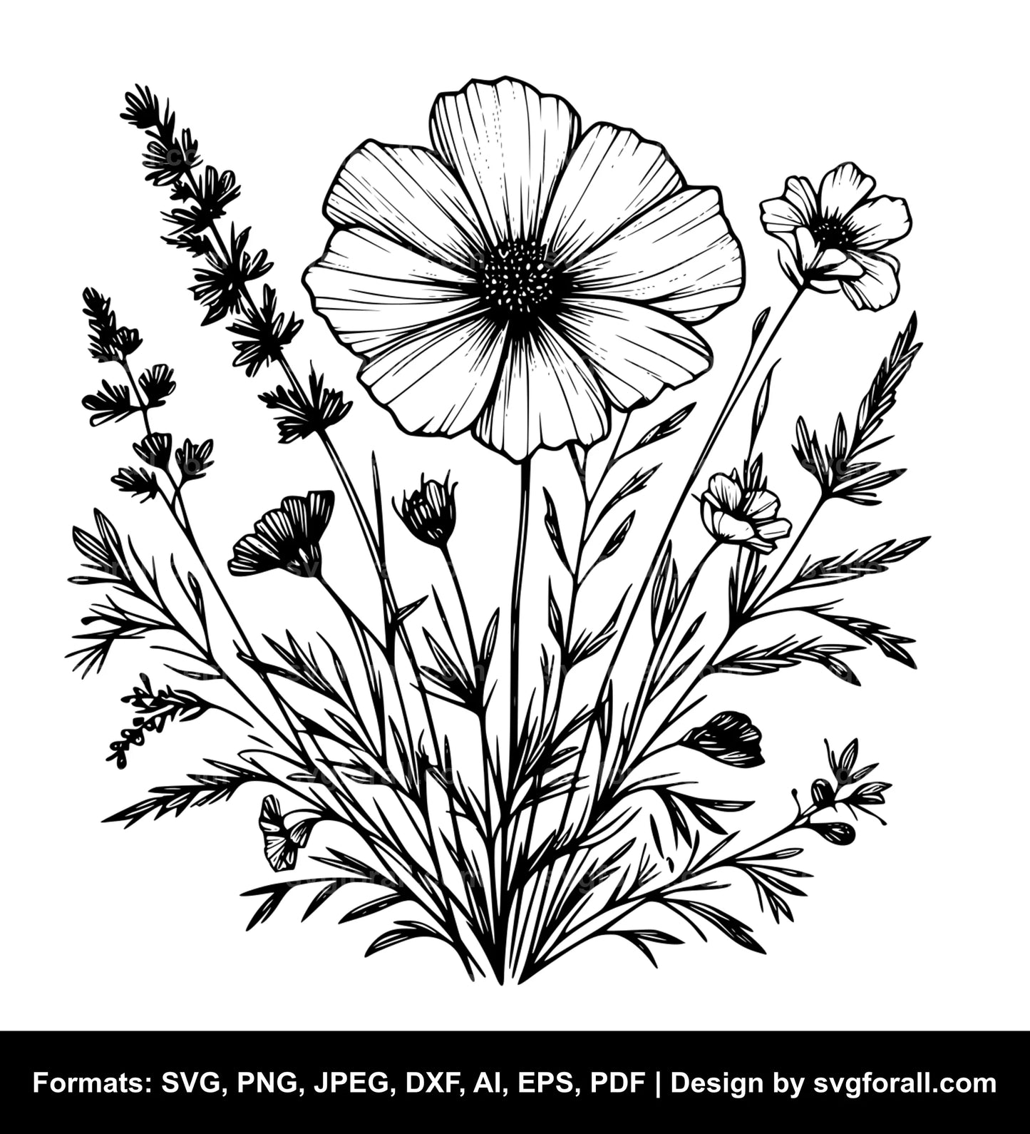 Wildflower SVG PNG