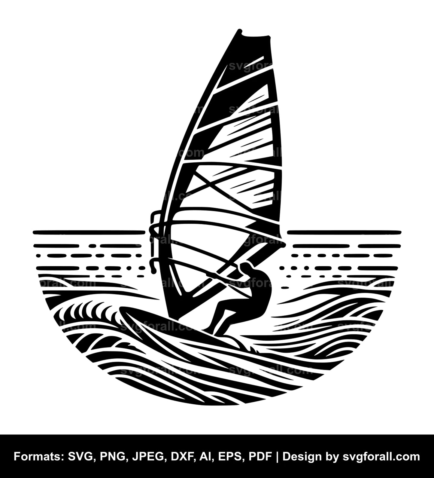 Windsurfing SVG