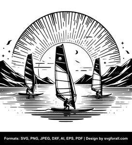 Windsurfing SVG