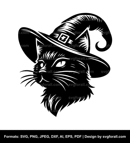 Witch Cat SVG File