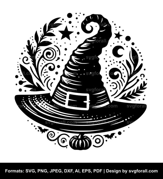 Witch Hat Clipart SVG