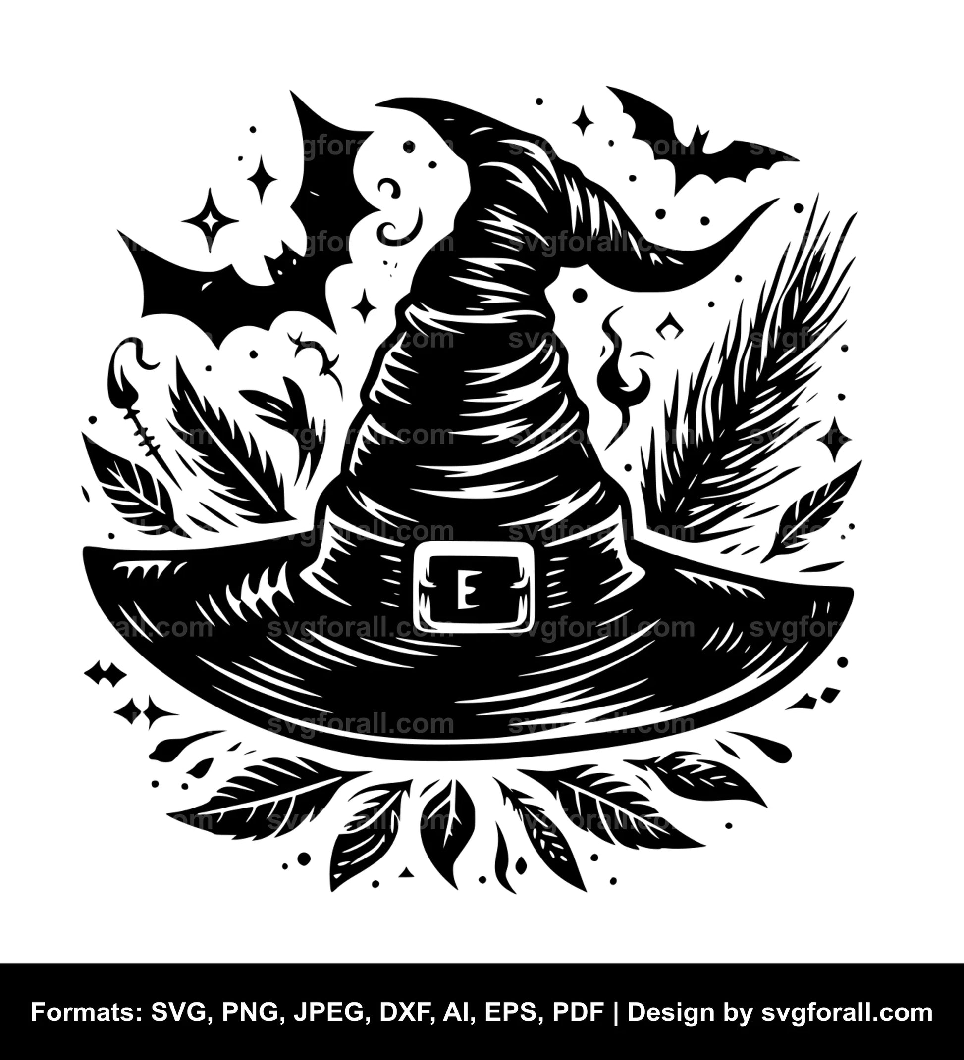 Witch Hat SVG Vector