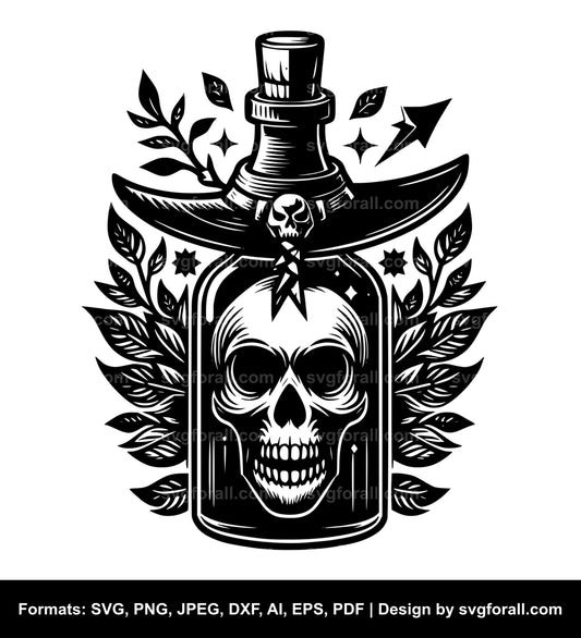 Witch Poison Bottle Vector SVG