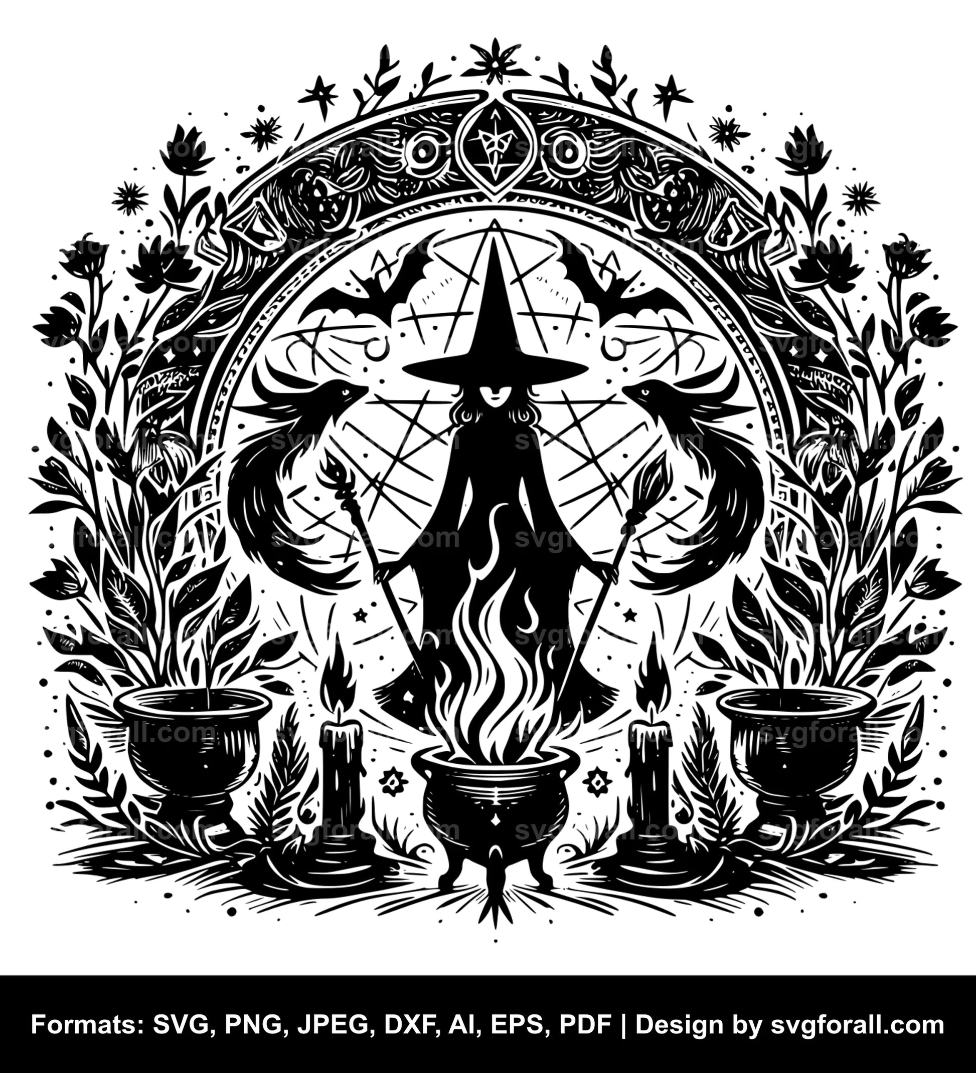 Witchcraft SVG Clip Art