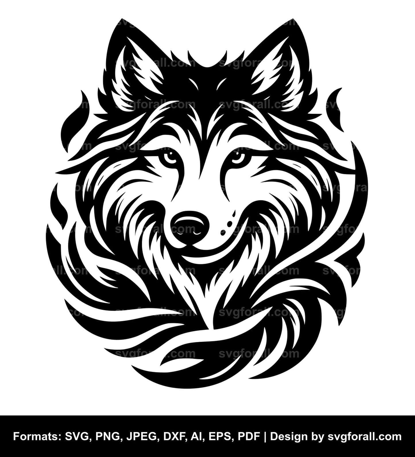 Wolf Black SVG PNG