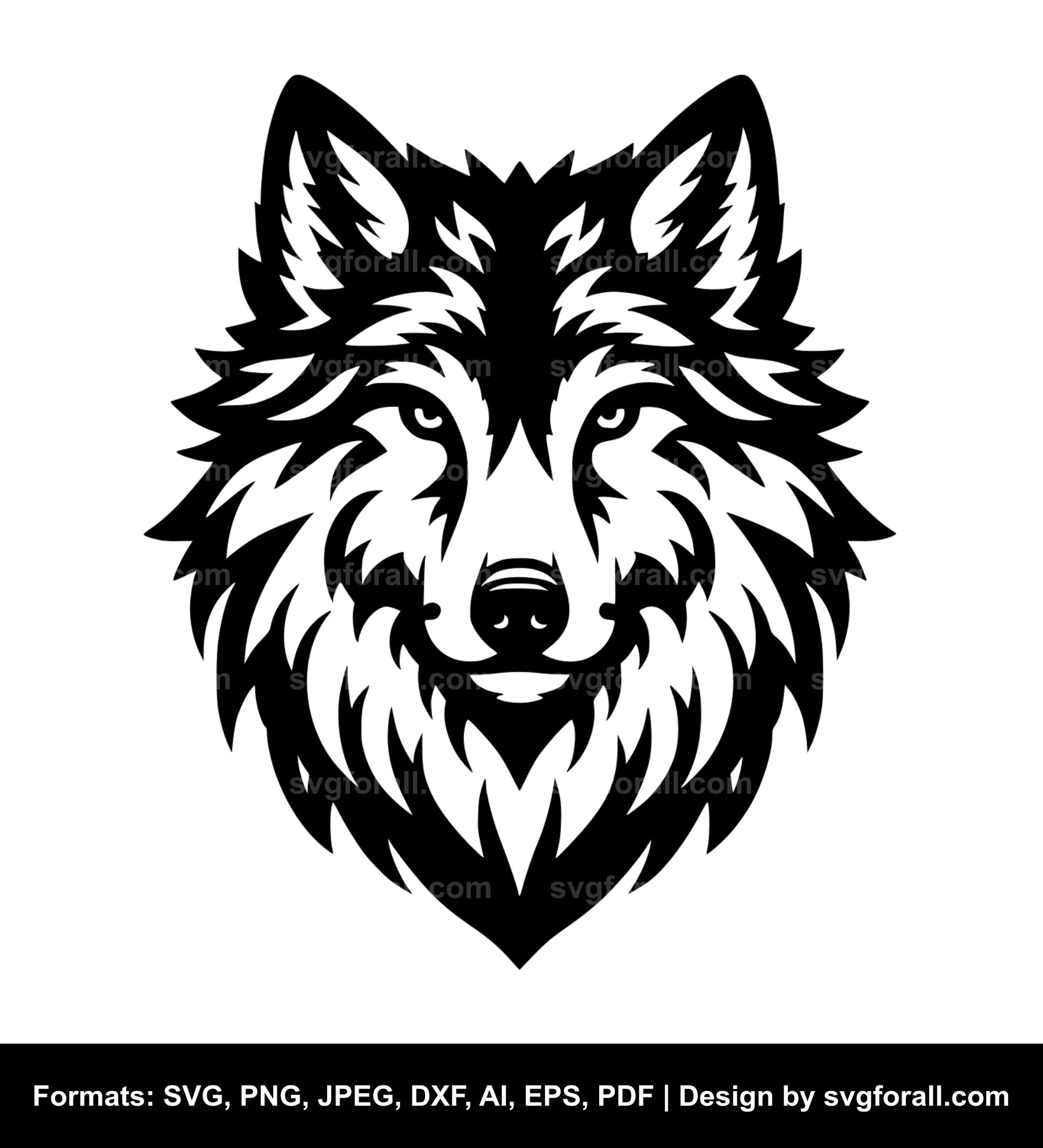 Wolf Head Cricut SVG