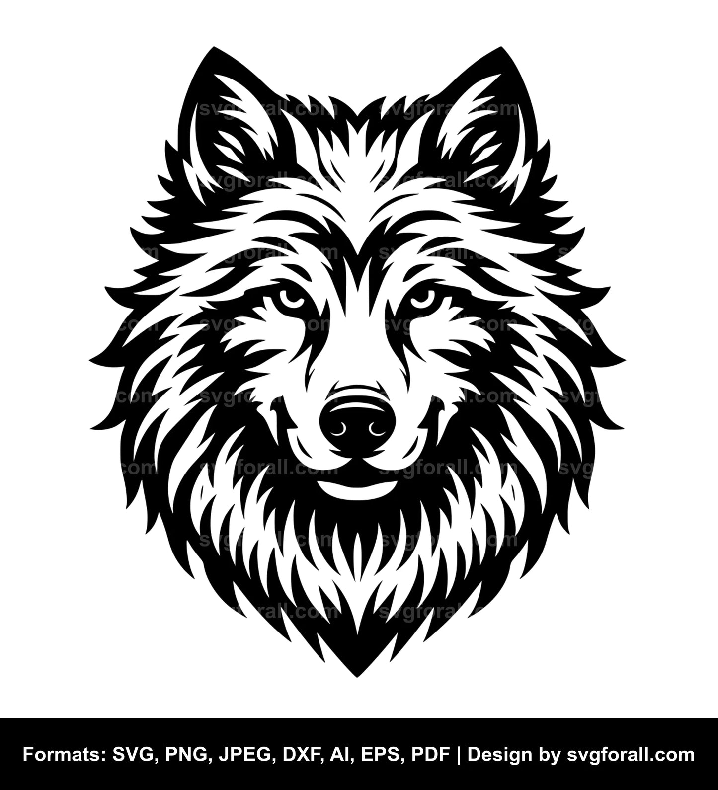 Wolf Head SVG PNG