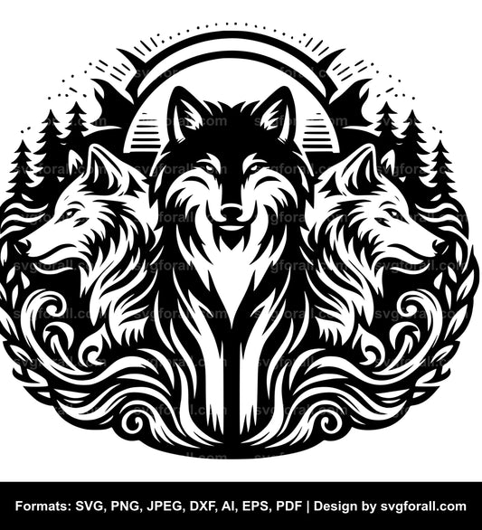 Wolf SVG File