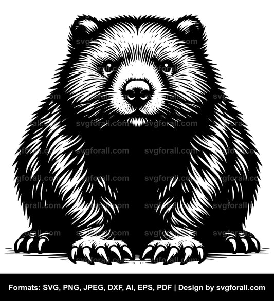 Wombat SVG Design