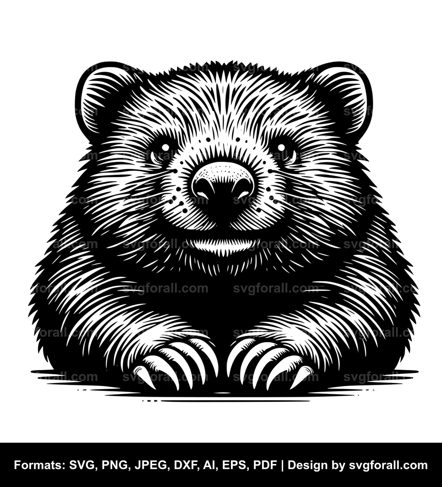 Wombat SVG Vector