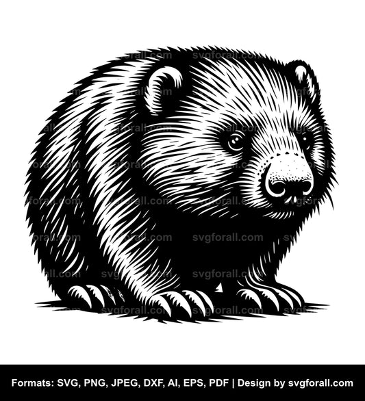 Wombat Vector SVG