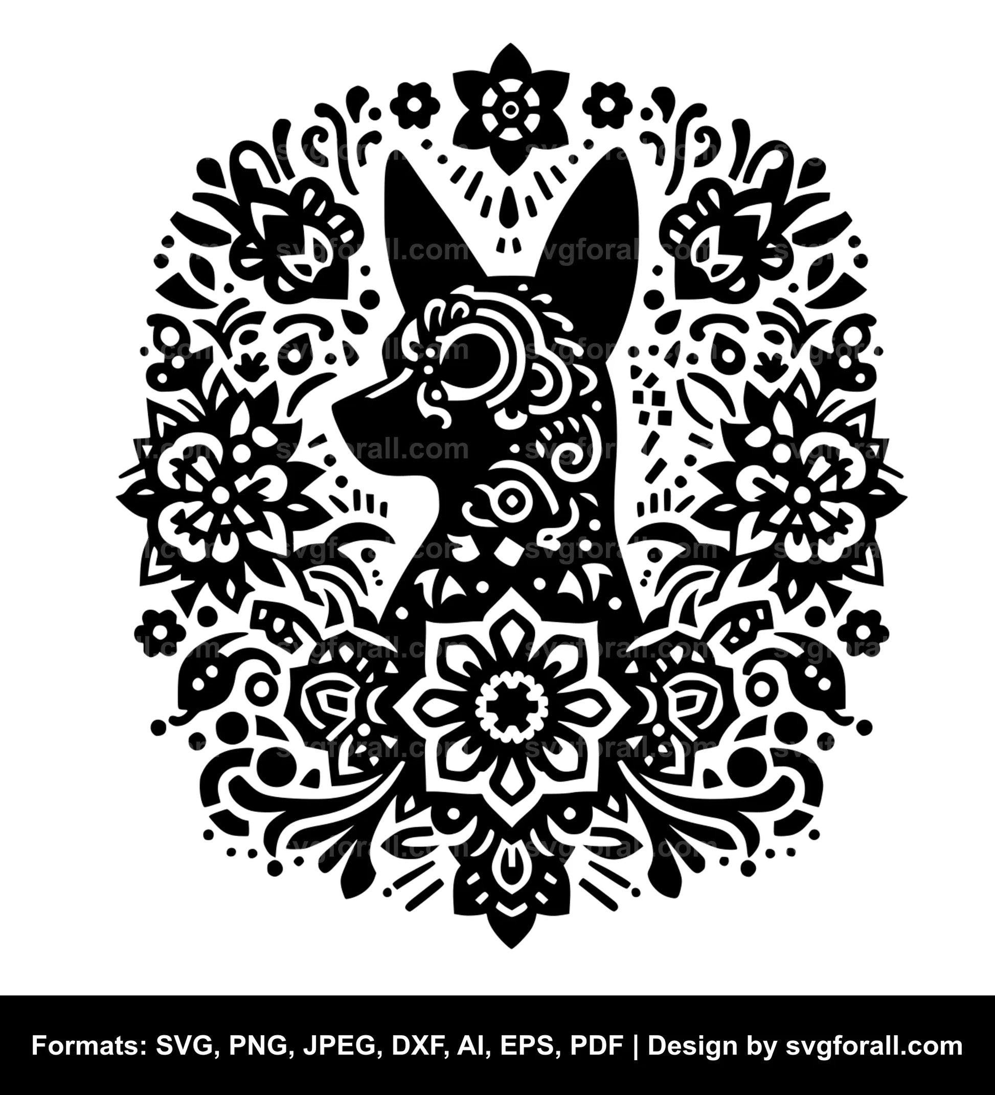 Xoloitzcuintli Dog SVG File