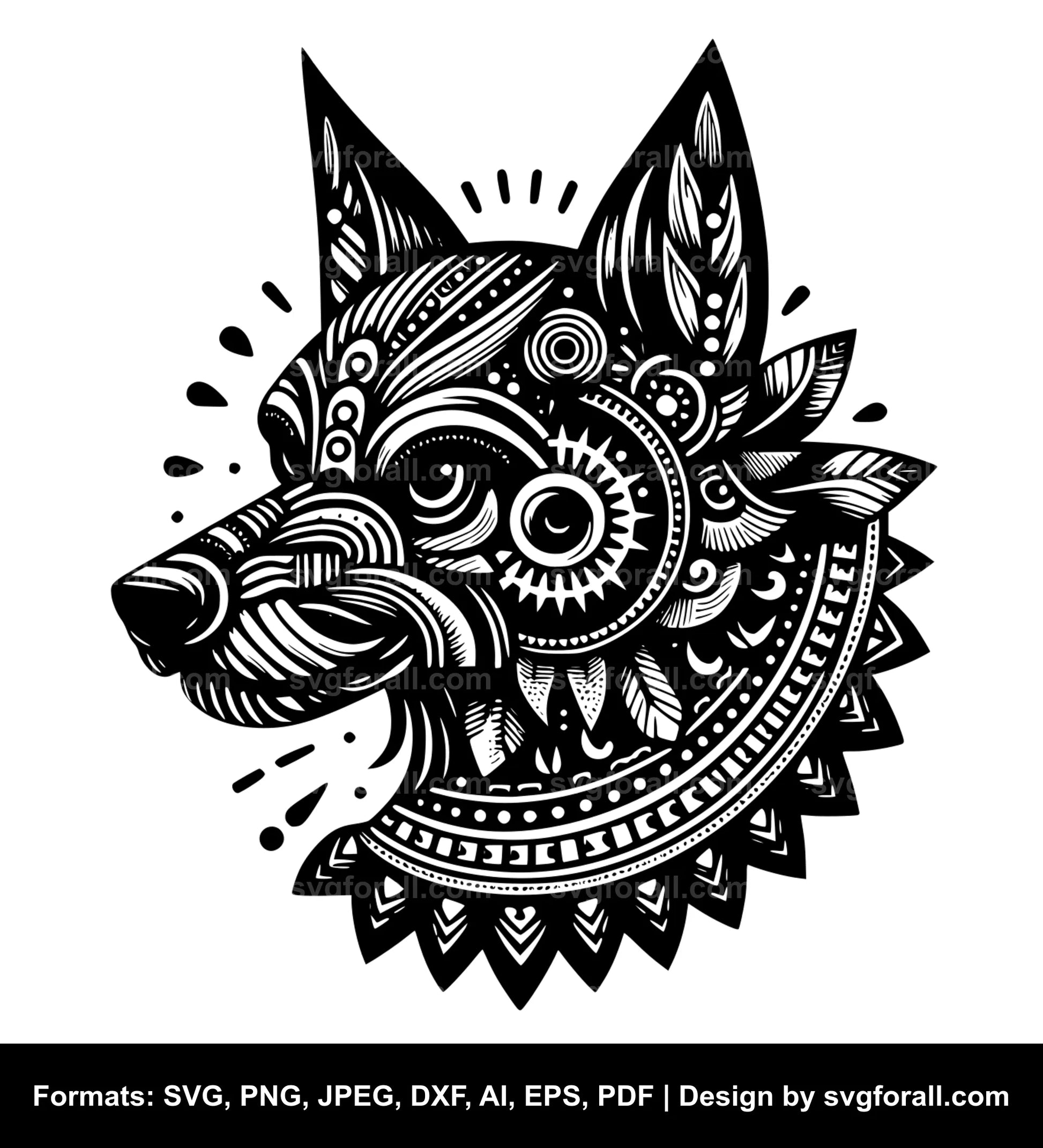 Xoloitzcuintli Dog SVG Vector