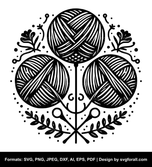 Yarn Black SVG