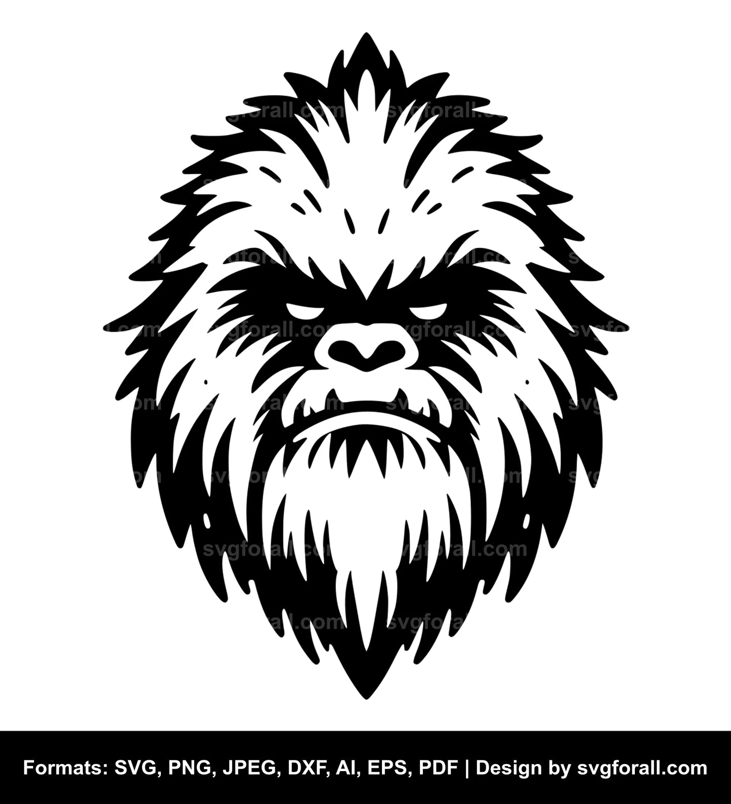 Yeti Face SVG