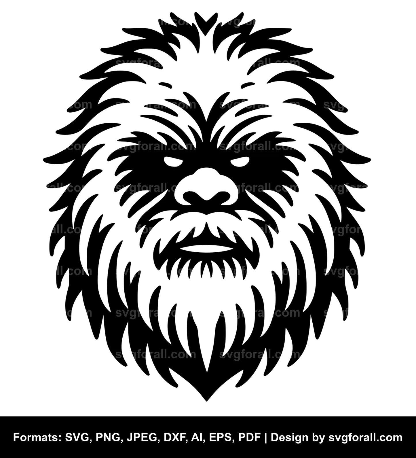 Yeti Face SVG Design