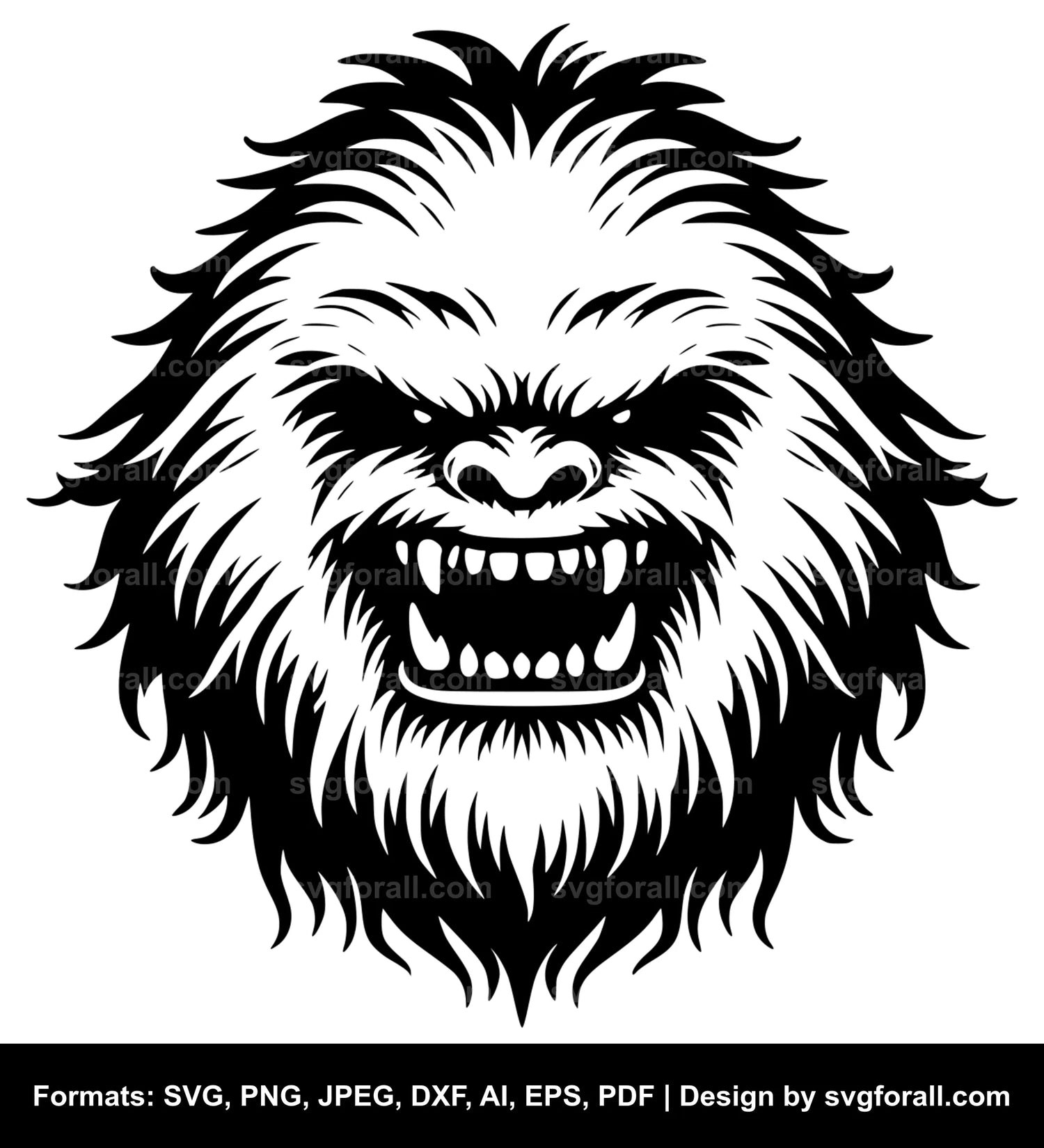 Yeti Face SVG Download