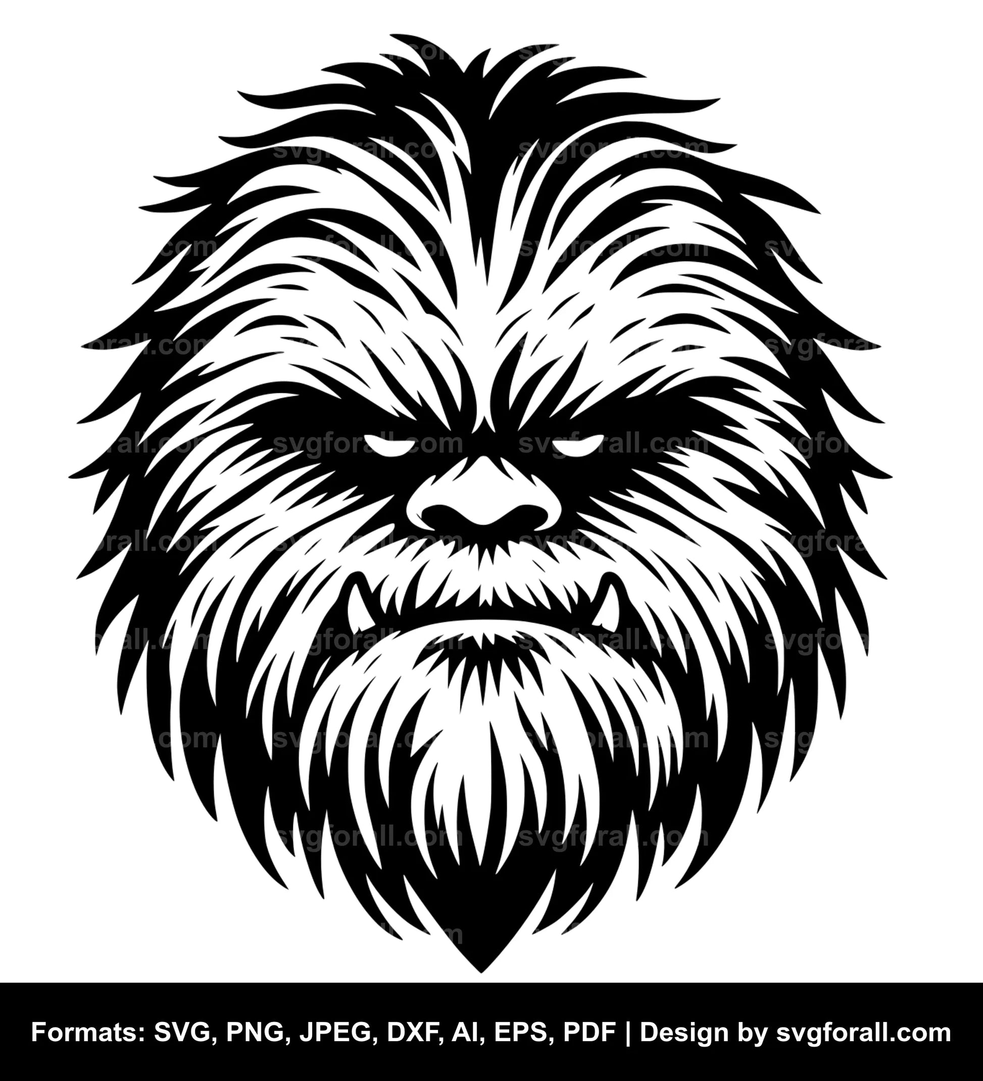 Yeti Face SVG File