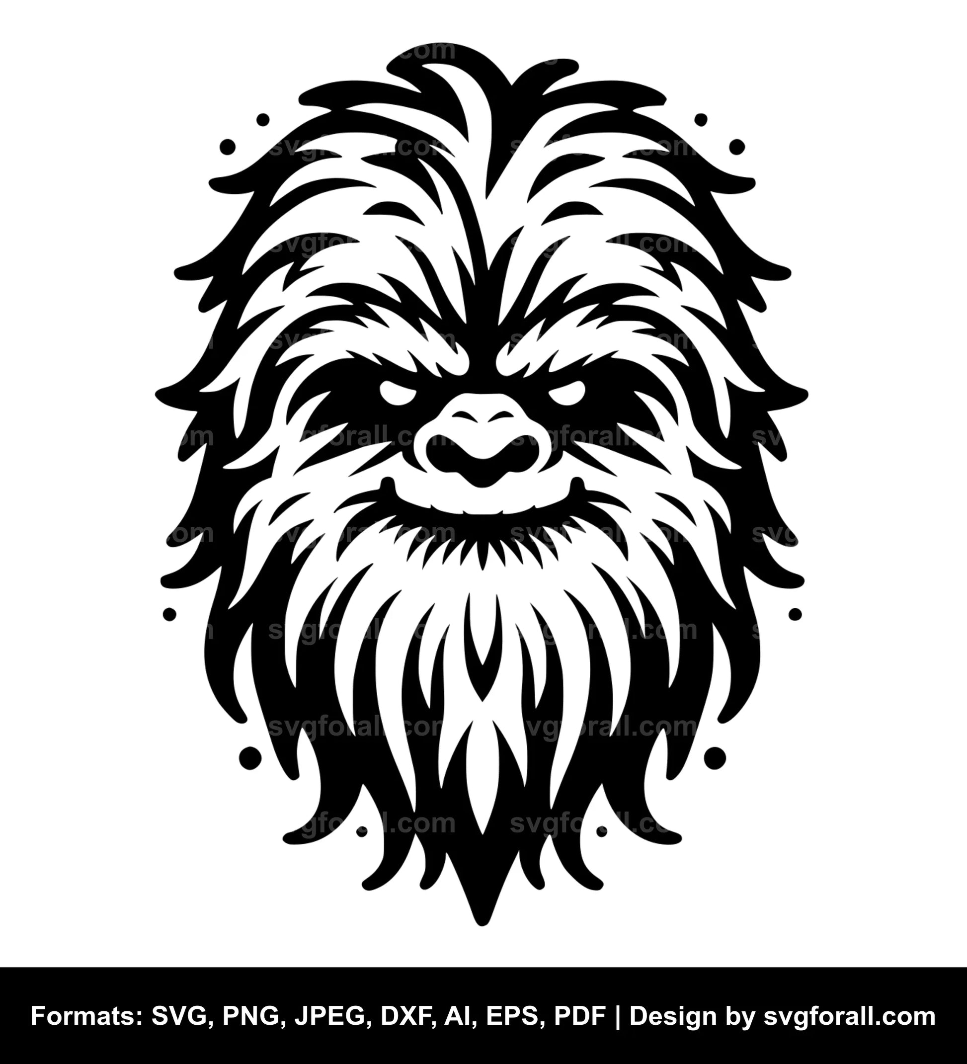 Yeti Face SVG PNG